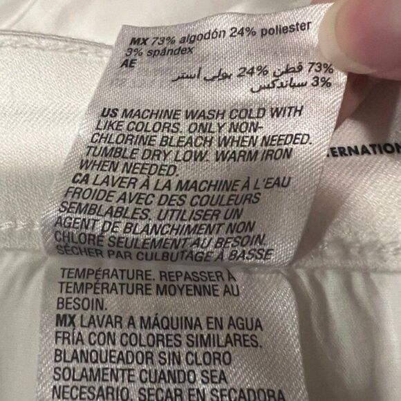 INC International Concepts White Skinny Jeans with Distressed Detailing - Picture 8 of 10